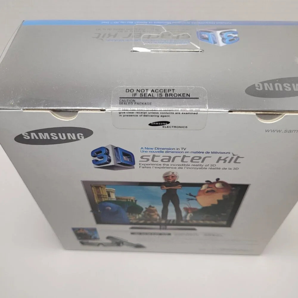Samsung 3D Starter Kit Active Glasses & Monsters VS Aliens 3D Blu-Ray NEW